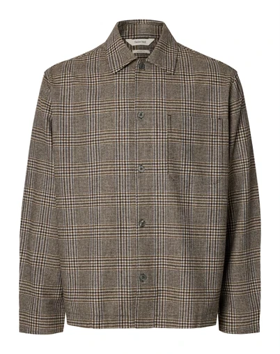 Selected - SLMRlxsvenc Check Wool Blend Jakke - Delicioso/Mix